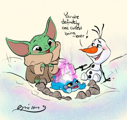 Baby Yoda Meets Your Favourite Disney Characters!