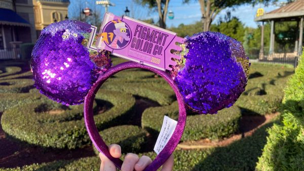 New Reversible Sequin Figment Minnie Ears For Festival of the Arts