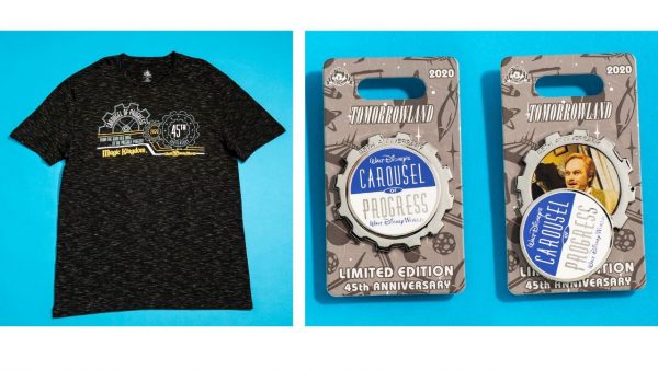 New Merchandise for 45th Anniversaries of Space Mountain and Carousel of Progress
