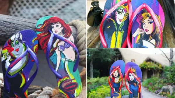 New Disney Villain & Princess inspired flip flops coming soon to Disney Springs