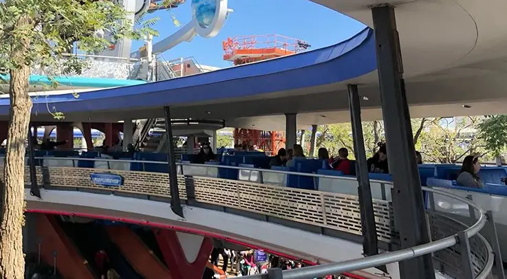 Trains collide on the PeopleMover in the Magic Kingdom