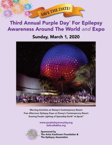 Epcot Going Purple For Epilepsy For Third Annual Purple Day