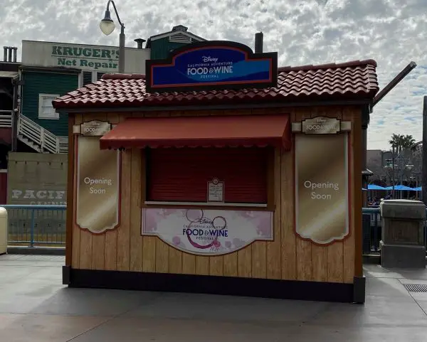 Disney California Adventure Food and Wine Food Booths are Going Up