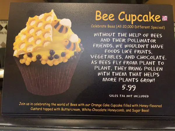 New Seasonal Bee Cupcake At Animal Kingdom