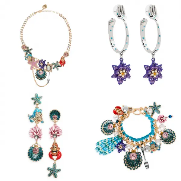 Betsey Johnson Designer Little Mermaid Ears And Jewelry Collection