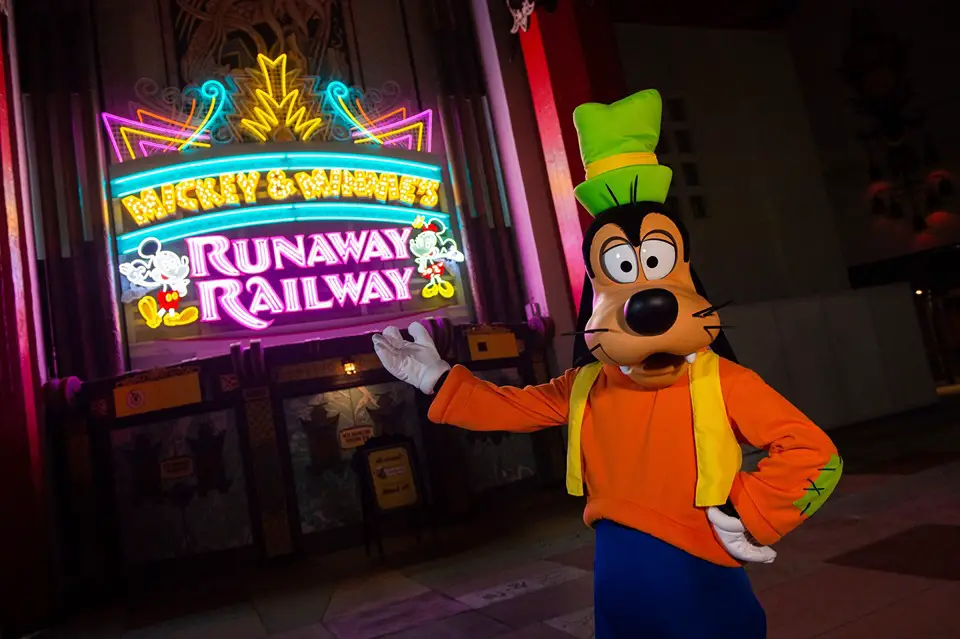 Neon Marquee For Mickey & Minnie’s Runaway Railway!