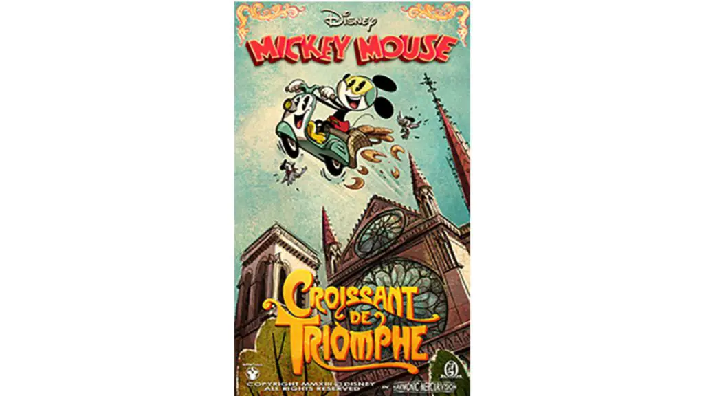 New “Croissant de Triomphe” Poster For Mickey & Minnie’s Runaway Railway
