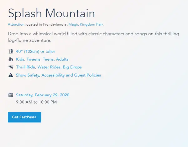 Splash Mountain Has Reopened In The Magic Kingdom