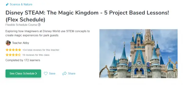 Disney STEAM: The Magic Kingdom Online Class!