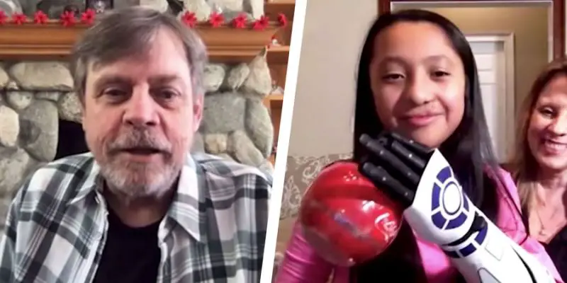 Mark Hamill Surprises Star Wars Fan Who Received R2-D2 Inspired Bionic Arm