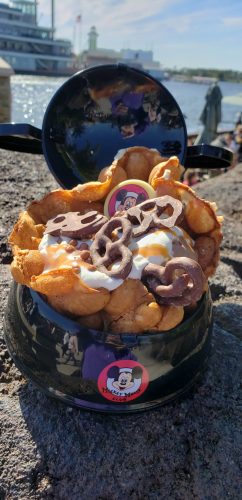AristoCrepes is Now Serving A Bubble Waffle Sundae in a Mickey Mouse Club Ear Hat Bowl!
