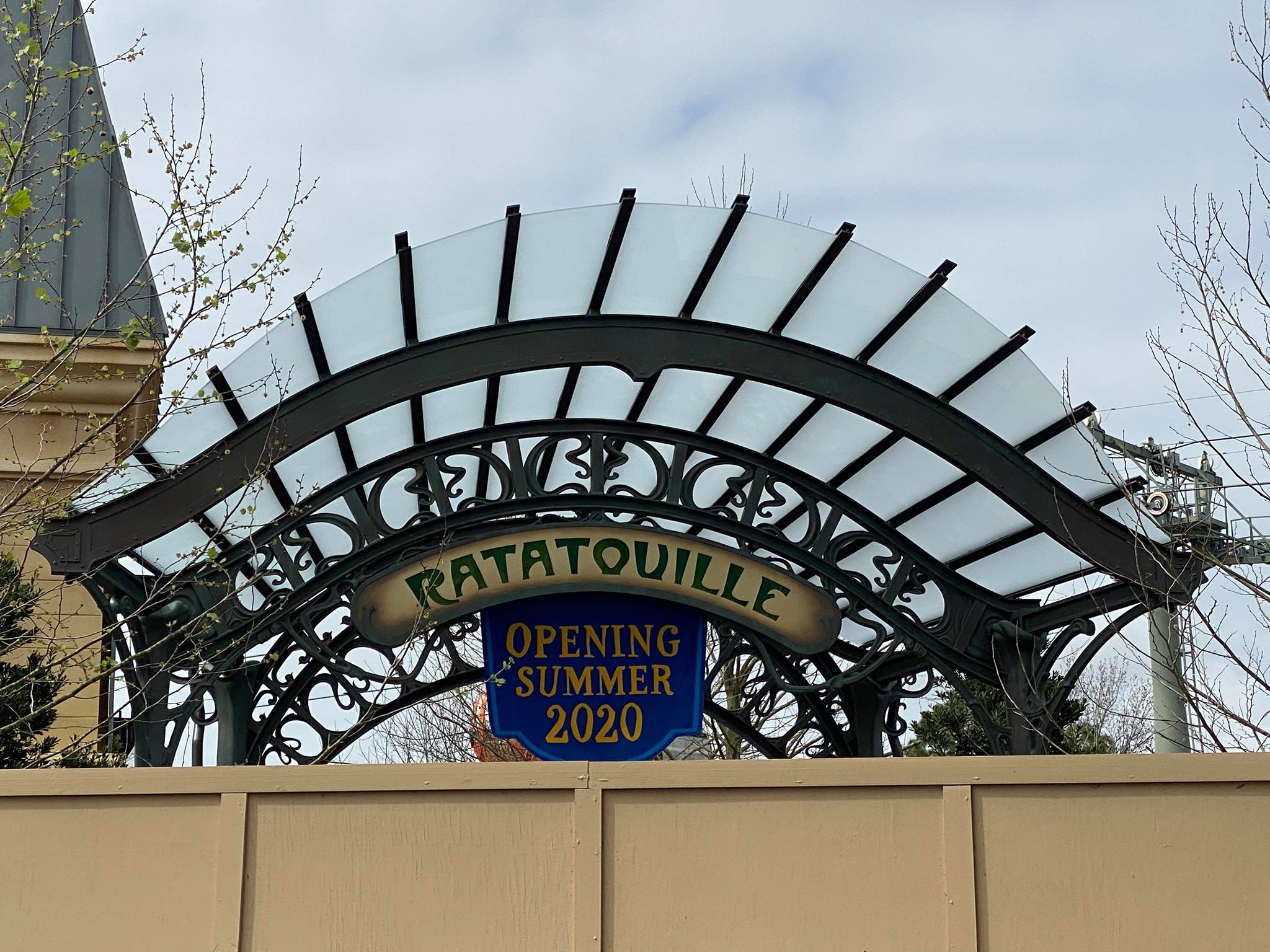 Ratatouille signage has been installed in Epcot