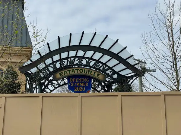 Ratatouille signage has been installed in Epcot
