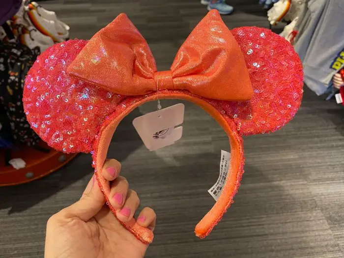 The Iridescent Coral Minnie Mouse Ears Have Arrived At Walt Disney World
