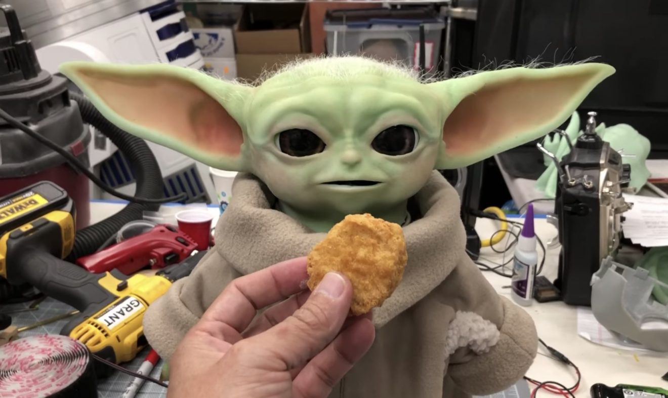 'Mythbusters' Grant Imahara Built His Own Animatronic "Baby Yoda" Chip and Company