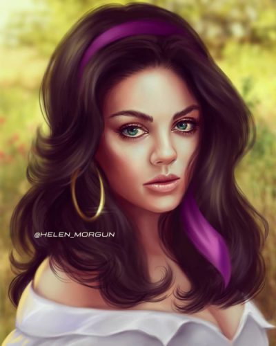 Artist Re-Imagines Real Life Actresses as the Disney Princesses
