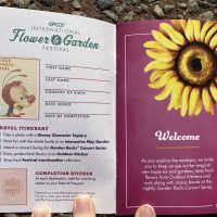 2020 Epcot Flower & Garden Park Map & Passport