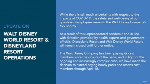 Disneyland to Remain Closed Until Further Notice