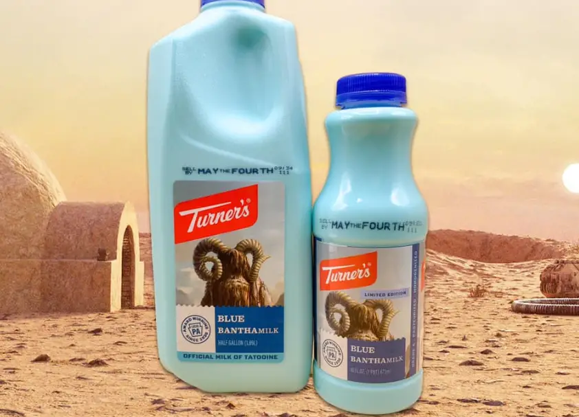 You can buy Blue BANTHA milk to celebrate Star Wars Day!