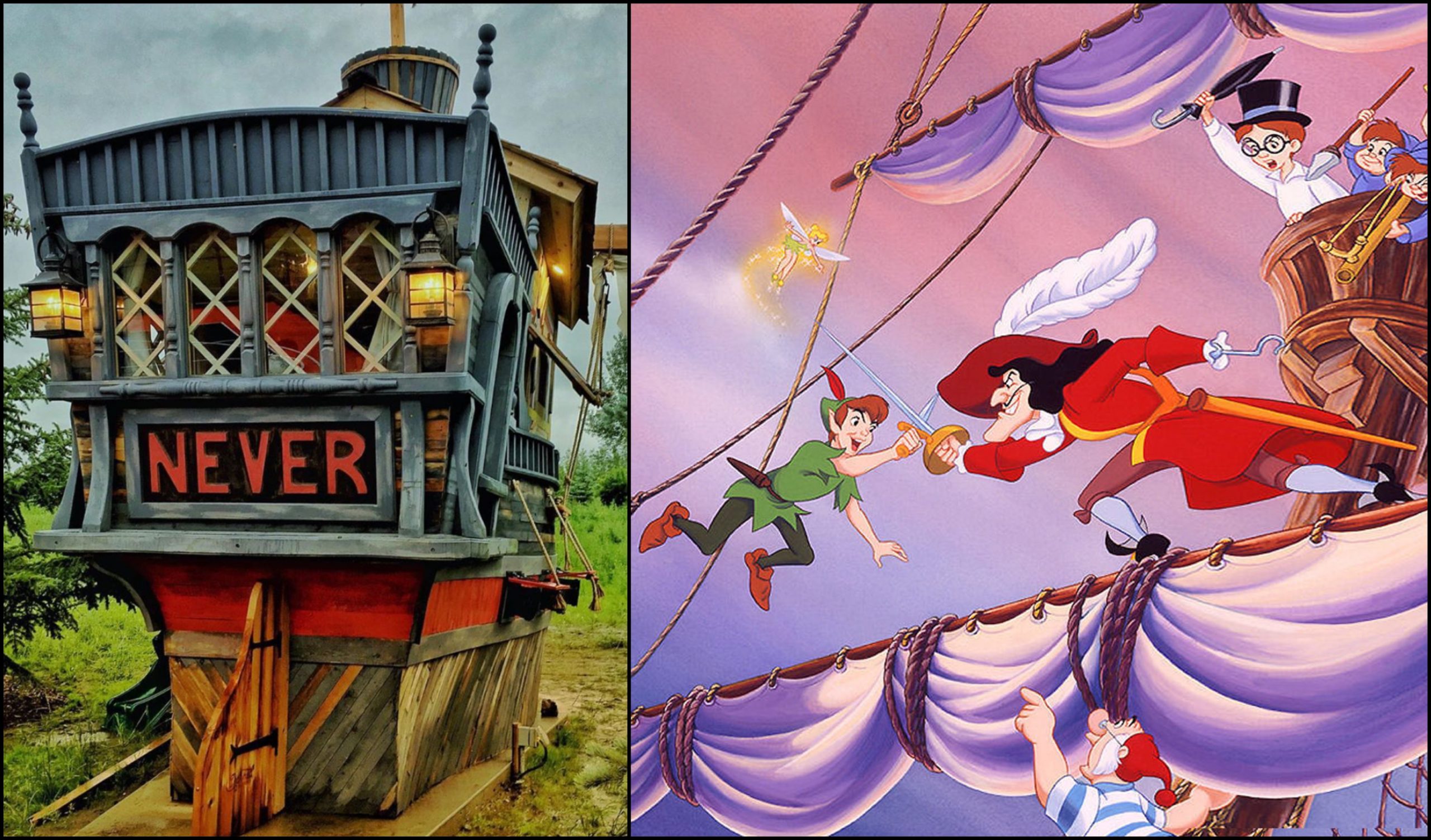 Journey to Neverland in these Peter Pan and Captain Hook Inspired Playhouses
