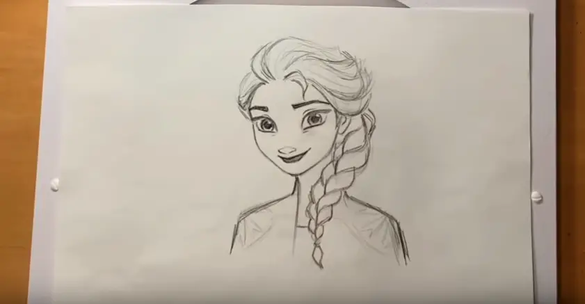Learn How To Draw Elsa From Frozen 2!