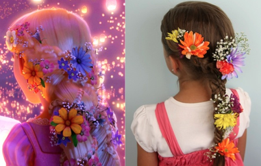 Princess Aurora Twistback  Inspired by Disney's Maleficent 