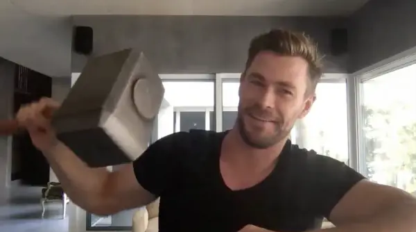 Chris Hemsworth Shows Off Marvel Movie Props He Kept After Filming