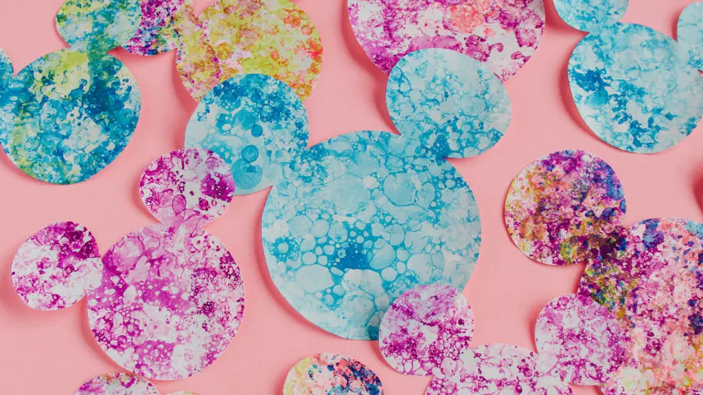Try This At Home: Fun Mickey Bubble Art