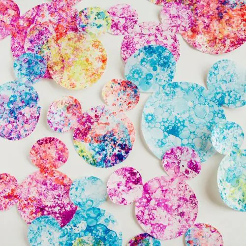 Try This At Home: Mickey Bubble Art