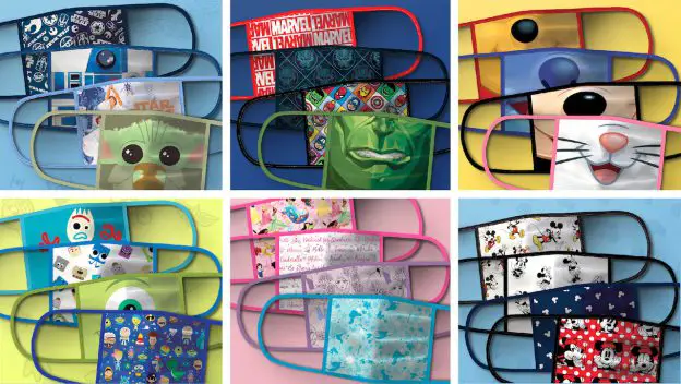 Disney Introduces Amazing Cloth Disney Face Masks for sale on ShopDisney