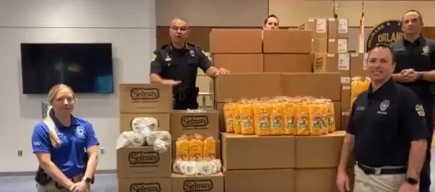 Walt Disney World Donates Snacks and Treats to Orlando Police Department