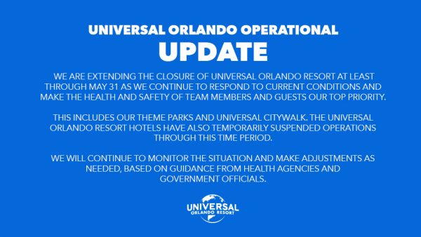 Universal Orlando Releases Statement to Extend Closure