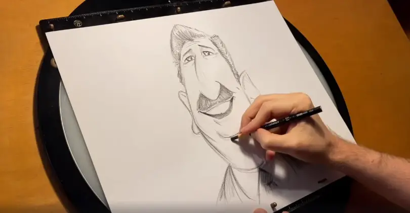 Learn How To Draw A Disney Caricature Of Walt Disney!