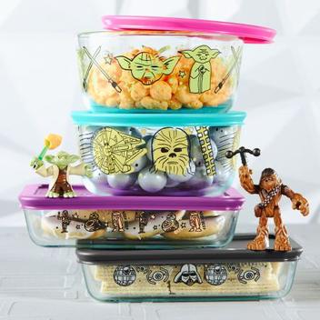 Harry Potter Pyrex Decorated Glass Food Storage 8-Pc Set