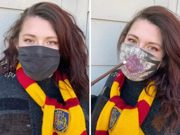 Amazing Harry Potter Face Mask Reveals The Marauder's Map
