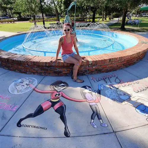 Sidewalk Chalk Artist Creates Incredible Disney Inspired Drawings During Pandemic