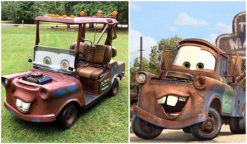 You Could Own Your Very Own Tow Mater Golf Cart Chip and Company