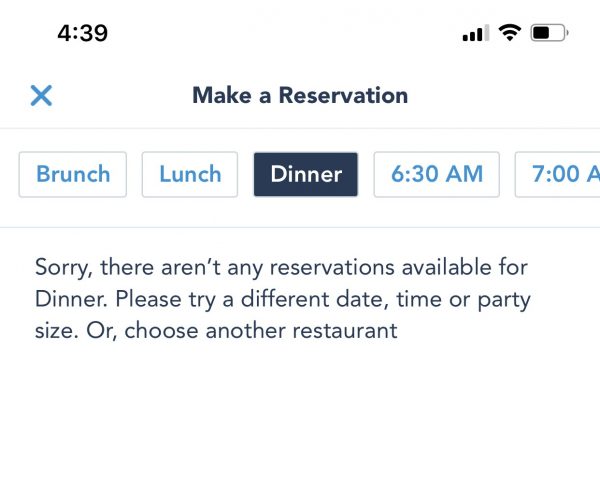 New Disneyland Dining Reservations Not Available Through Mid-July