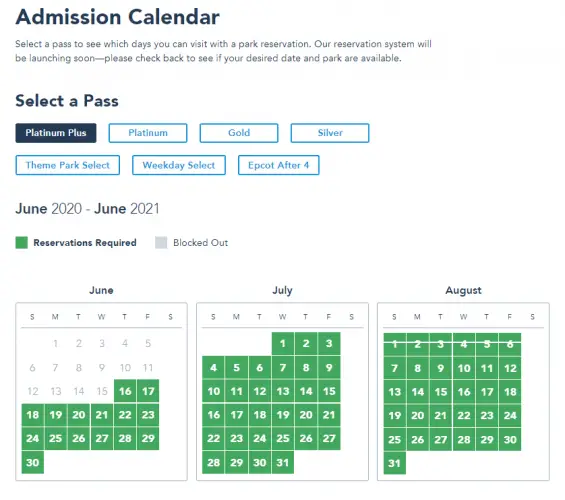 Disney World Annual Passholder site now showing new Reservation Information
