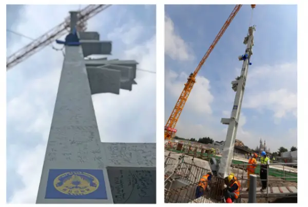 First Steel Column Installed at Shanghai Disneyland’s Zootopia Land