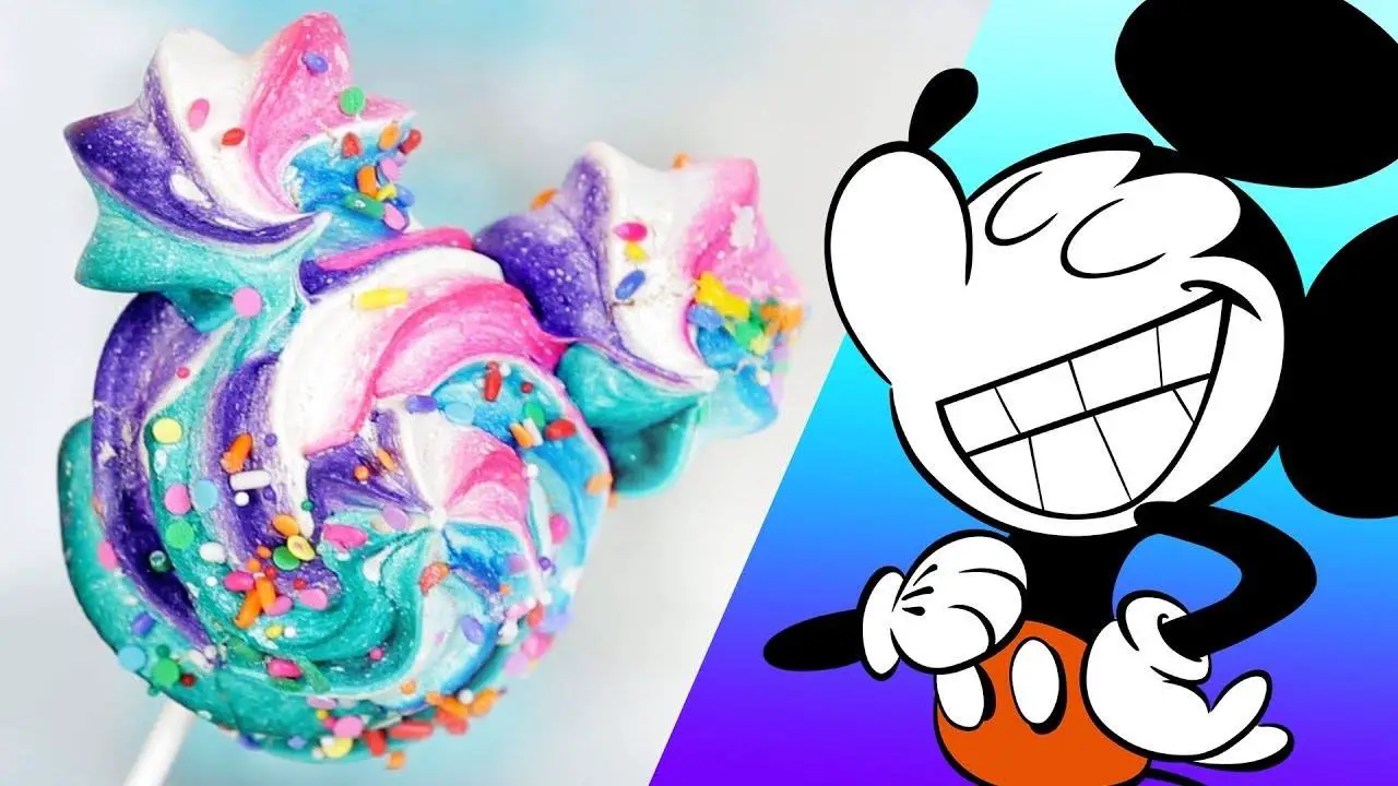 Try these at home – Mickey Rainbow Meringue Pops Recipe