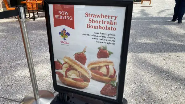 Delicious New Strawberry Shortcake Bombolato Now At Disney Springs