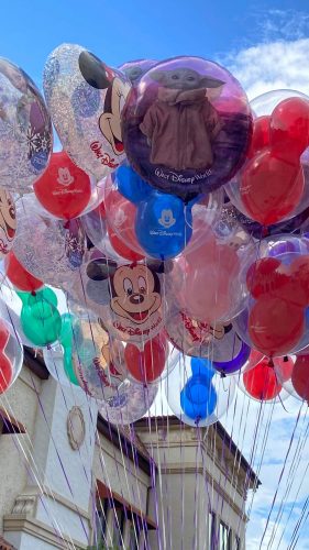 Baby Yoda Balloon is now available at Disney Springs