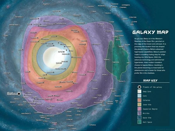 New Galaxy Map Reveals Where 'Star Wars: Galaxy's Edge' Is Located in the Star Wars Universe