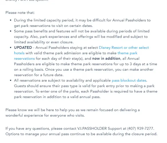 Annual Passholders can now book additional days in Disney's Park Pass System