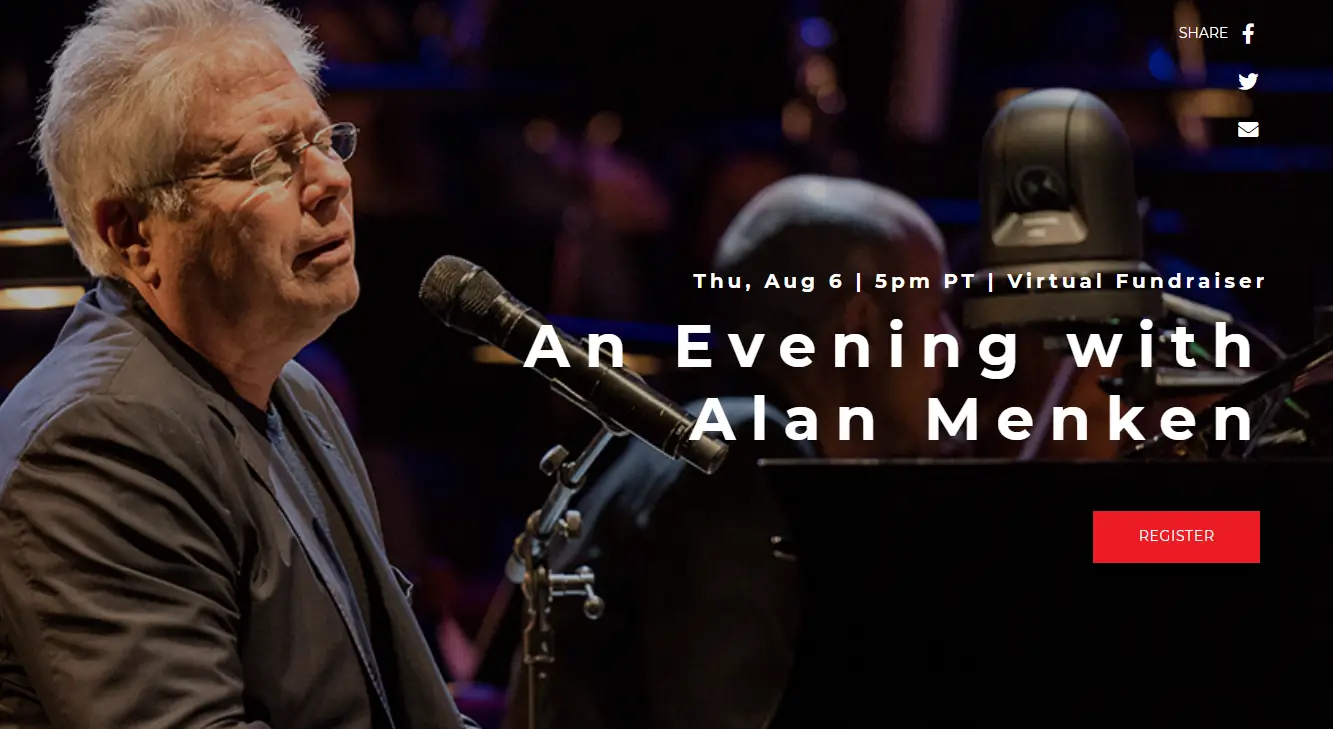 Enjoy a live performance with Alan Menken, Lin-Manuel Miranda, and more!