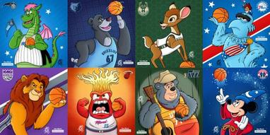 Must-See! Artist Creates Disney-Inspired NBA Logos - Disney Dining
