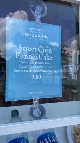 Street Corn Funnel Cake Is A Savory Treat At Epcot