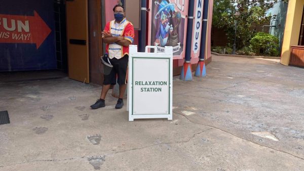 What do the Relaxation Stations look like at the Magic Kingdom