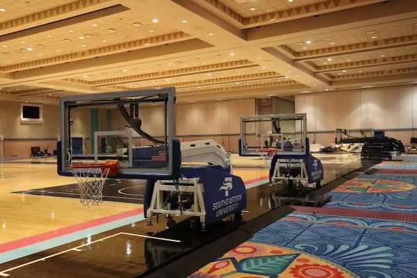 New NBA practice courts installed at Disney